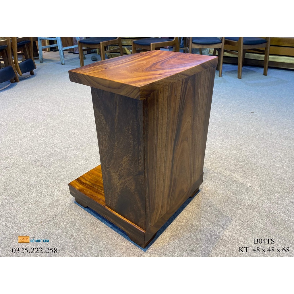 Bàn Thờ Ông Địa Thần Tài Gỗ Me Tây Ngang 48cm