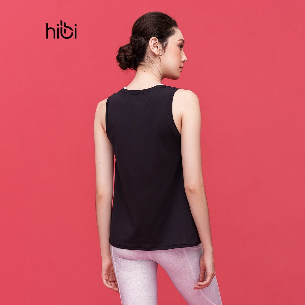 Áo tanktop tập Yoga mặc ngoài, kiểu xẻ tà cột trước Hibi Sports TA708