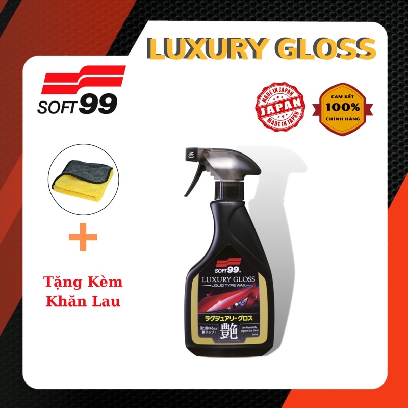 Chai Xịt Bóng Sơn Xe Oto Nhật Bản - Luxury Gloss giải pháp chăm sóc và bảo vệ xe hơi toàn diện trước mọi thời tiết