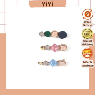 Kẹp tóc đính đá, kẹp tóc mái Hàn Quốc phong cách tiểu thư nhẹ nhàng thanh lịch, tạo điểm nhấn cho mái