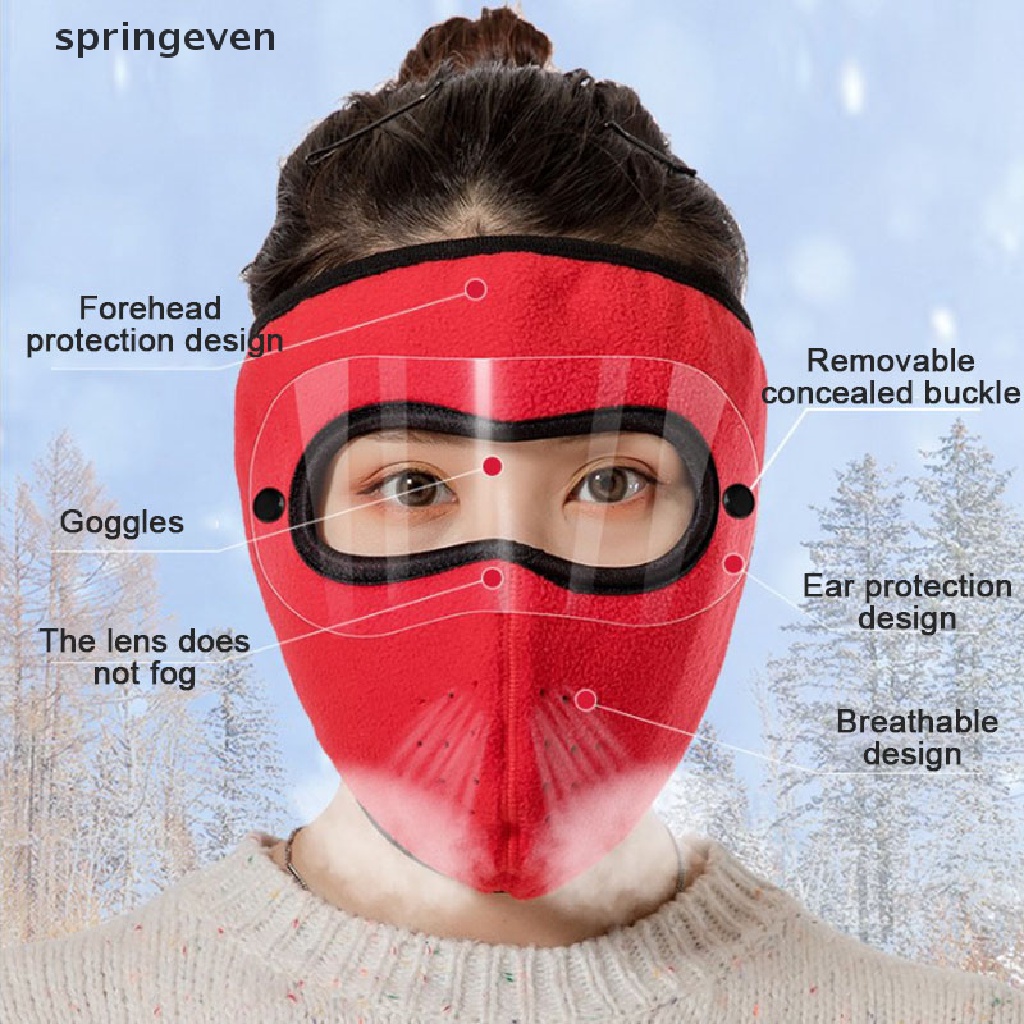 Mặt Nạ Che Toàn Mặt Chống Gió Có Thể Tháo Rời Tiện Dụng Khi Đạp Xe Ngoài Trời