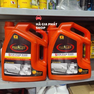 Nước rửa xe bọt tuyết siêu bóng 120 pallas 6 lít