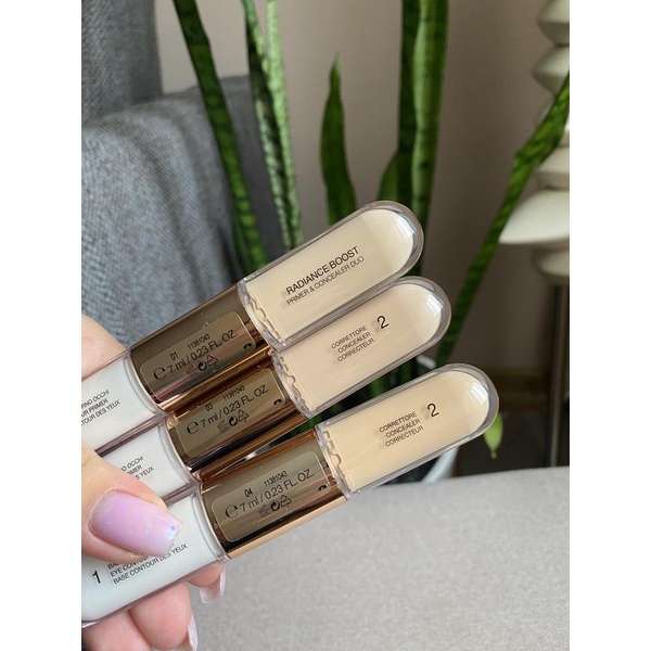 Kem nền và kem che khuyết điểm cho mắt  2 trong 1 Kiko Radiance Boost Primer & Concealer Duo -VĐ