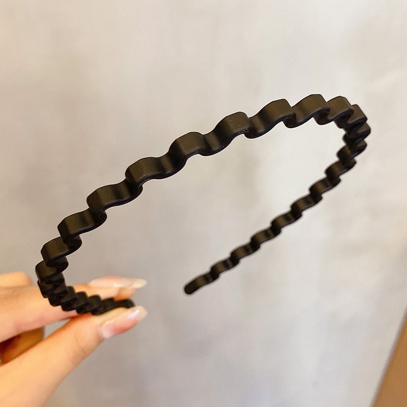 Băng Đô Cài Tóc Màu Đen Thiết Kế Đơn Giản Chống Trượt Phong Cách Hàn Quốc Cho Nữ