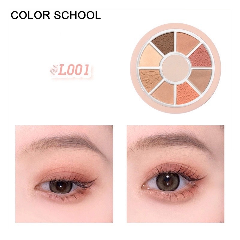 Bảng Phấn Mắt 9 Màu COLOR SCHOOL Vitality Pocket Eyeshadow Palette