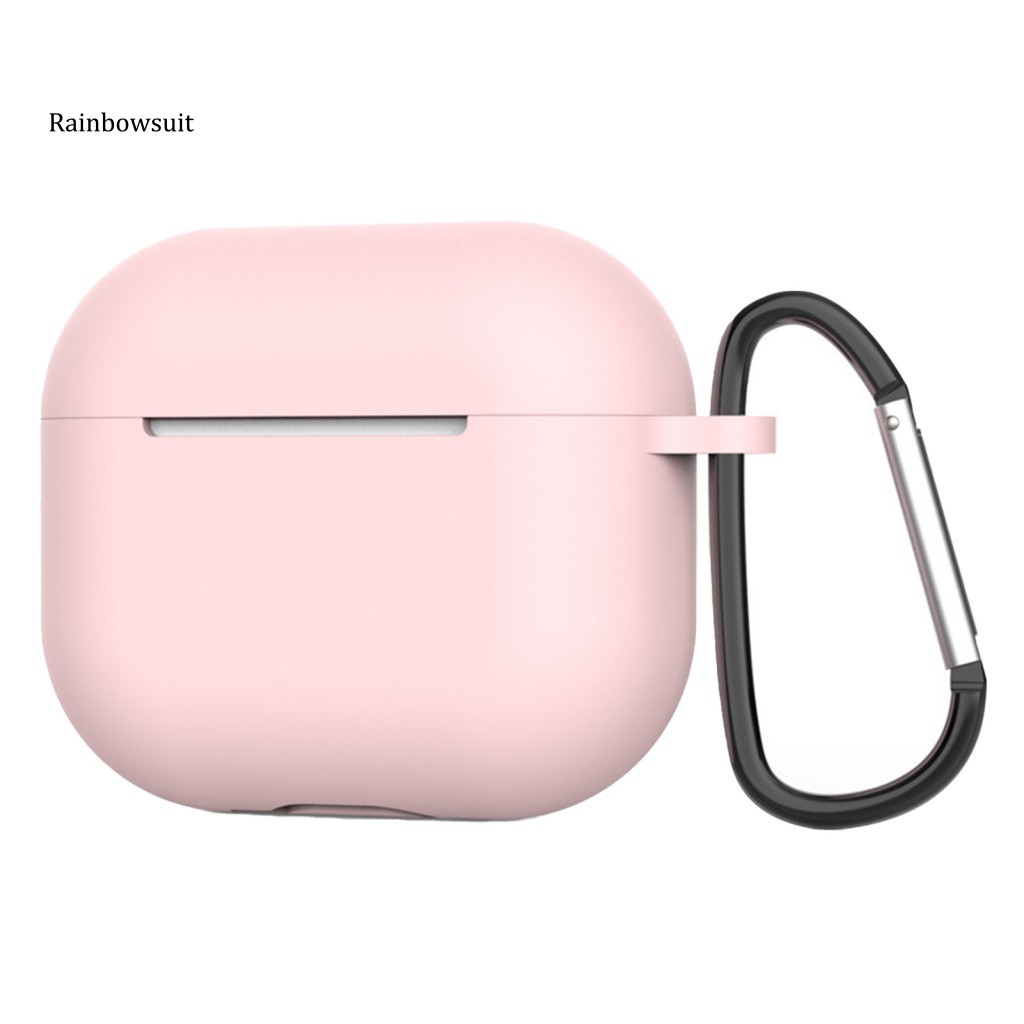 1 Set Vỏ Bảo Vệ Hộp Sạc Tai Nghe Airpods 3 Không Dây Chống Mài Mòn Xoay 360 Độ Có Móc Treo
