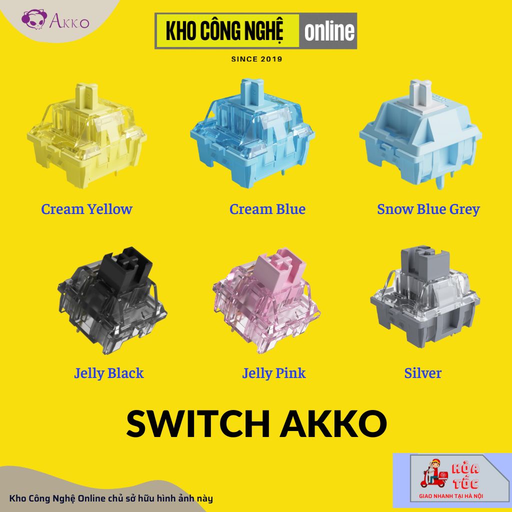 Switch akko lẻ thay nóng cho bàn phím cơ AKKO CS switch