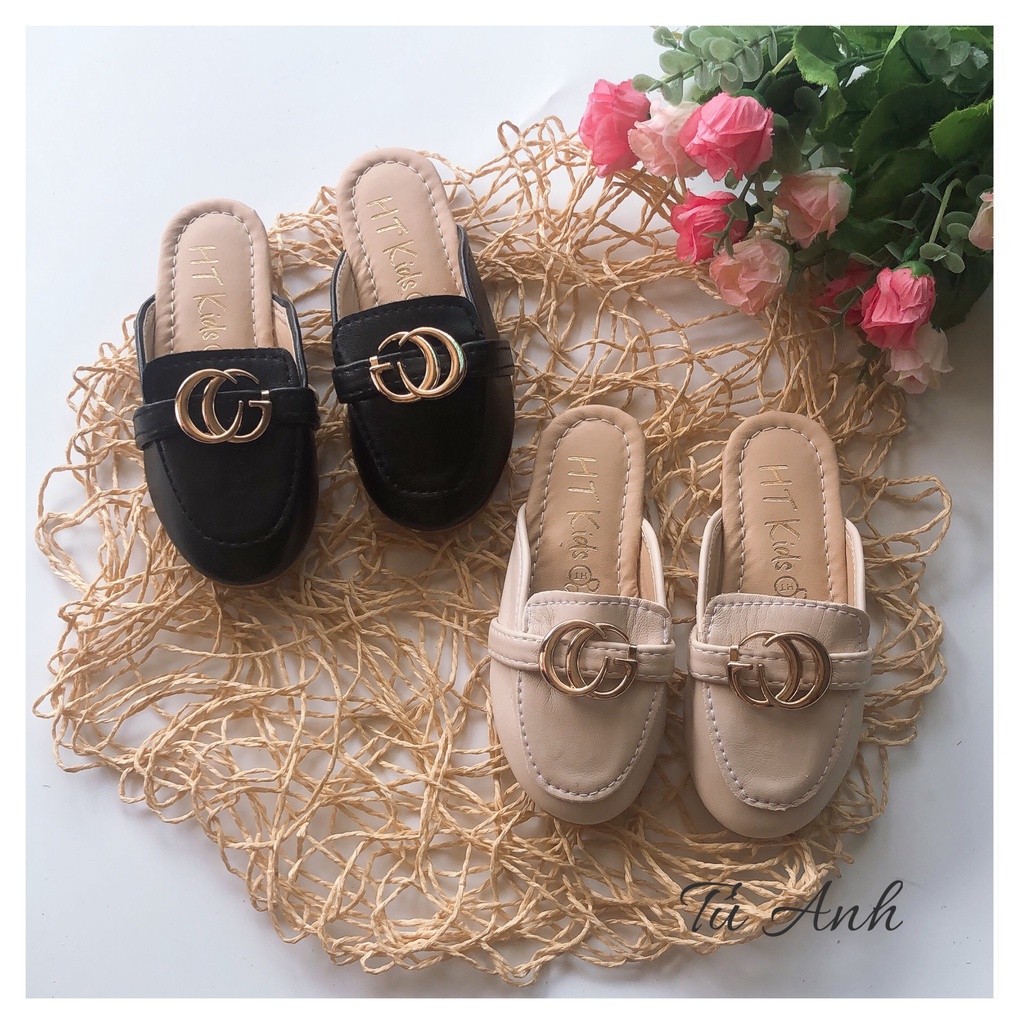 Dép sục cho bé,Sục khoá GG viền đẹp cho bé trai bé gái .Da PU mềm ( từ 02-10 tuổi )
