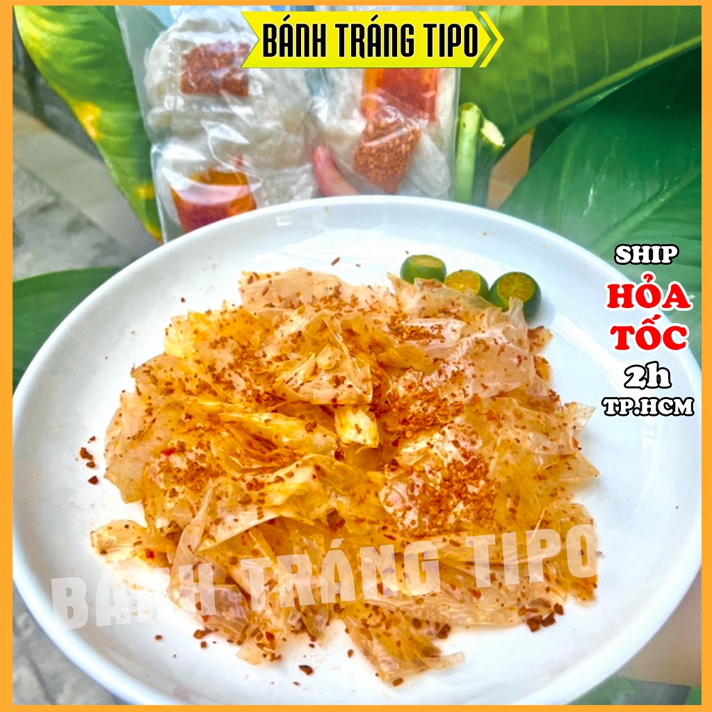 Xâu 10 bịch bánh tráng SA TẾ TÔM TỎI - Bánh tráng phơi sương dẻo siêu ngon chính gốc Tây Ninh - BÁNH TRÁNG TIPO