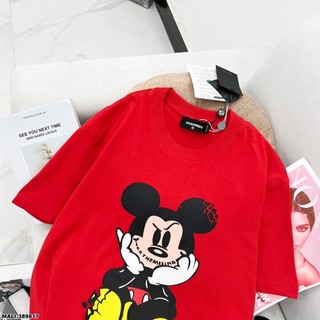 áo phông đỏ micky smile cho nữ