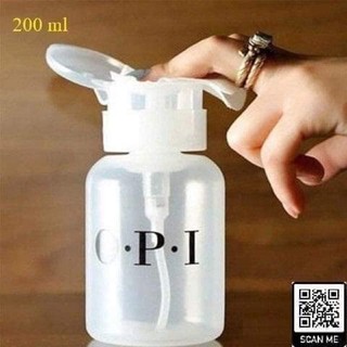 Lọ đựng Axeton màu trắng. Bình opi đựng nước rửa móng. nước lau gel