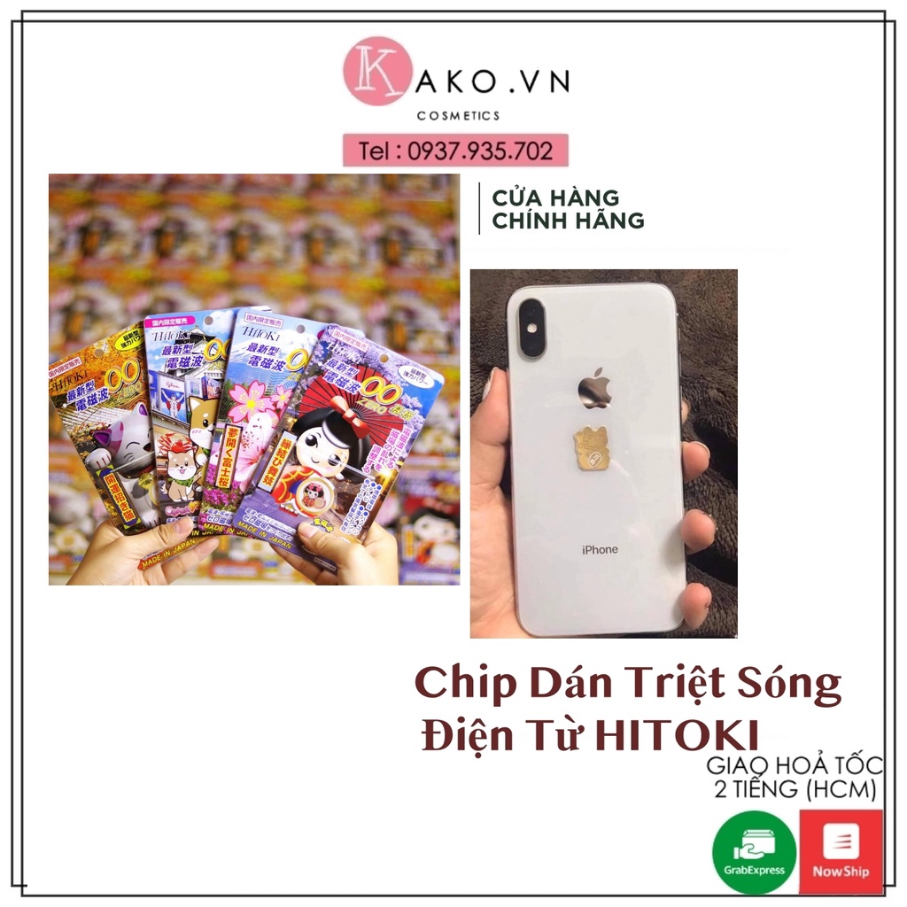 Chip Dán Triệt Sóng Điện Từ HITOKI Chống Teo Não Nội địa Nhật Bản - HÀNG CHÍNH HÃNG