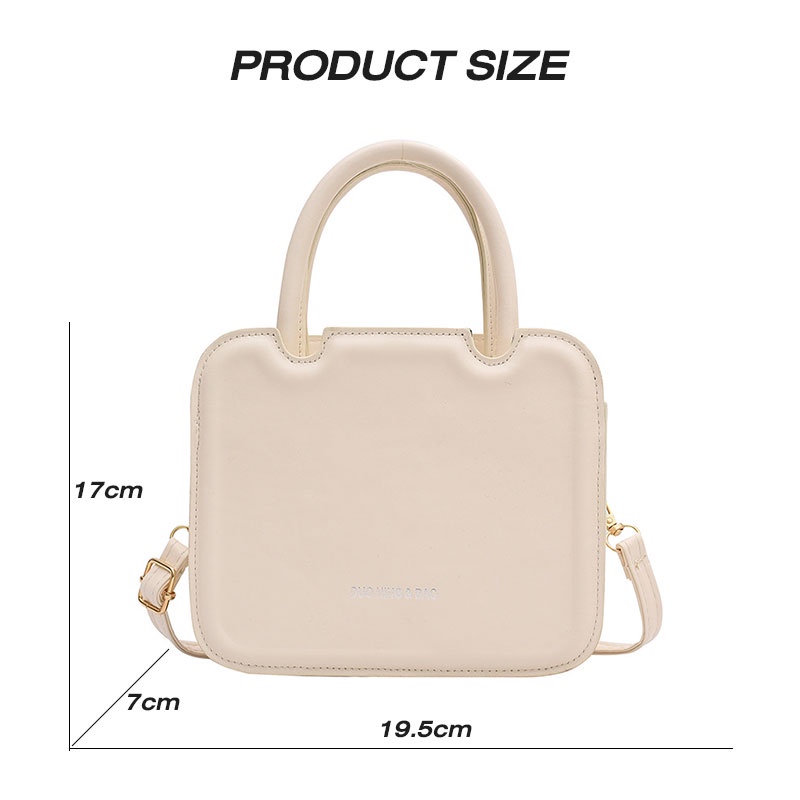 MISCHA Túi Đeo Chéo Da PU Màu Trơn Phong Cách Âu Mỹ Thời Trang Cho Nữ