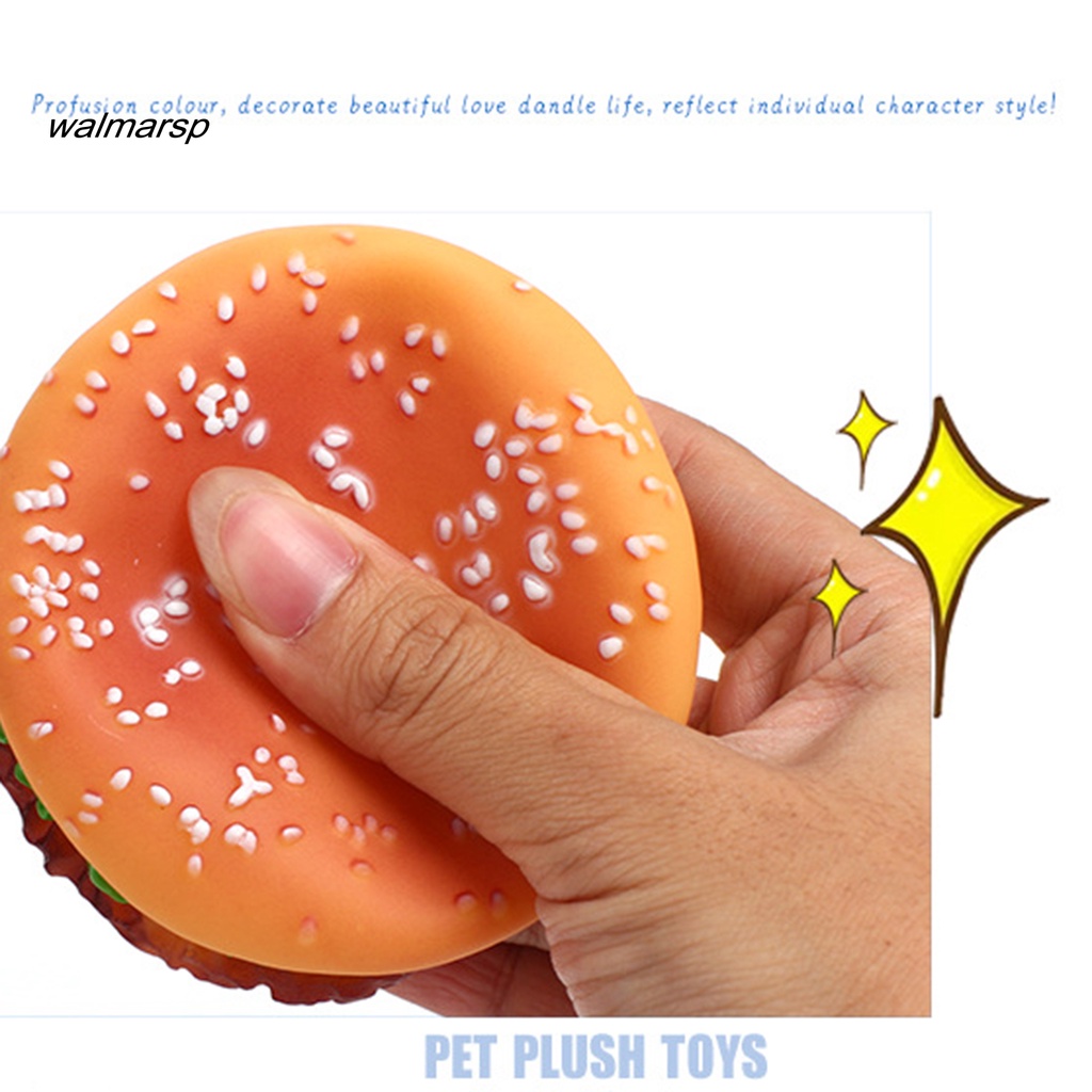 Đồ Chơi Nhai Gặm Hình Hamburger Mini Co Giãn Tốt Độc Đáo Trang Trí Nhà Cửa