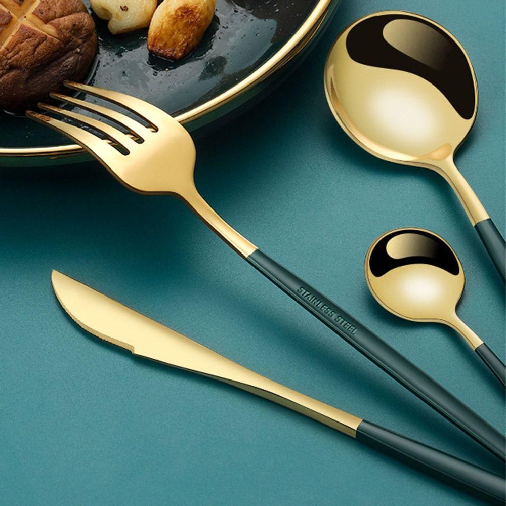 Set 24 Dụng Cụ Ăn Uống Bằng Thép Không Gỉ