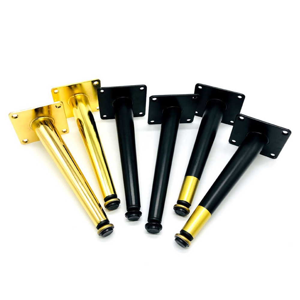 10~40CM Chân đồ nội thất bằng kim loại có thể điều chỉnh 360° Hình nón xiên Chân ghế sofa phong cách châu Âu