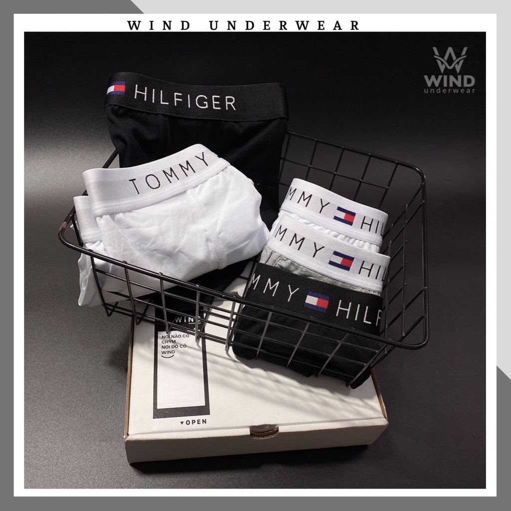 Quần sịp nam đùi boxer chất vải cotton kháng khuẩn cao cấp thấm hút mồ hôi co giãn 4 chiều WIND TOM009