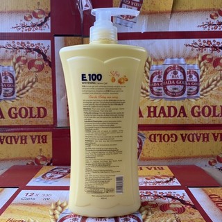 SỮA TẮM E100 SILKY vàng 1,2ML và 800ML