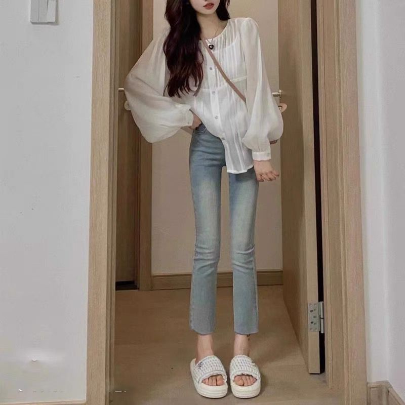 Quần Skinny Jean Nữ Lưng Cao Phong Cách Mới 2023
