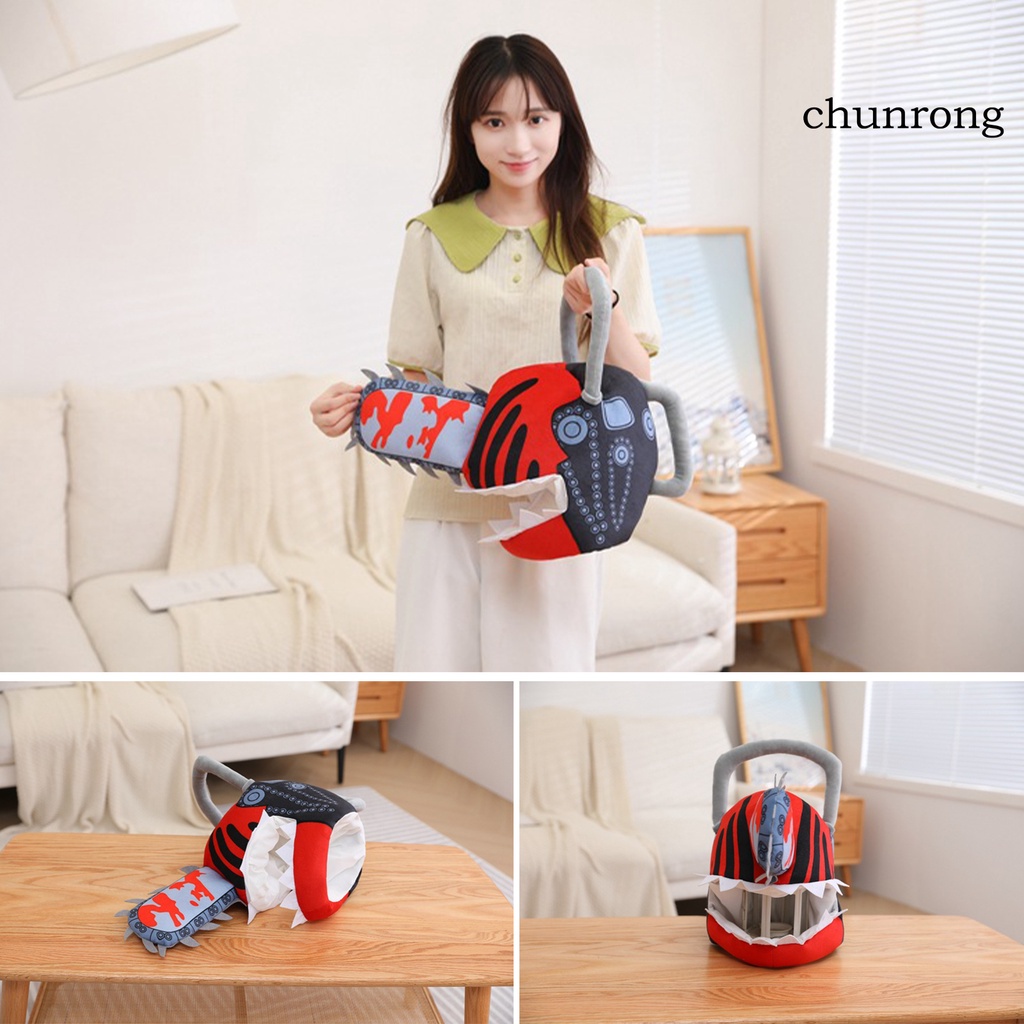 Mũ Trùm Đầu Vải Lông Mềm Mại Bảo Vệ Toàn Diện Hóa Trang Cưa Xích Hoạt Hình Cho Dịp Halloween