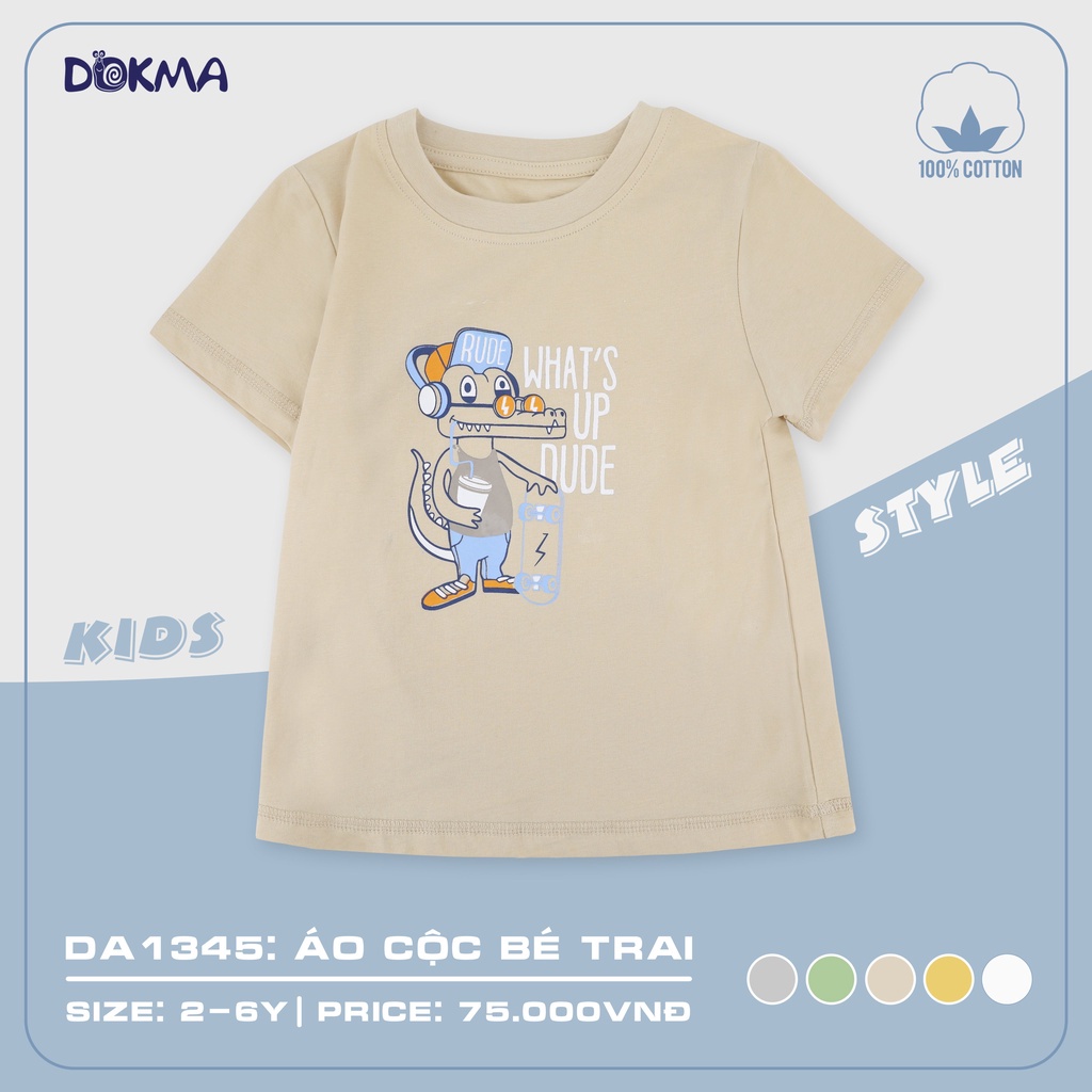 Áo cộc tay bé trai Dokma DA1345