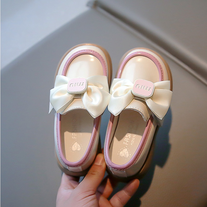 Giày Búp Bê Da Thời Trang Cho Bé Gái Size 23-36