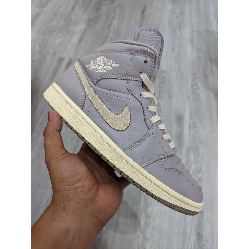 Giày 2hand Jordan 1 Mid Atmosphere Grey Pale Ivory  - CD7240-002 - SIZE 40.5