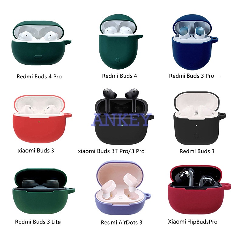 Redmi Buds 3 / 3 Pro / 4 Pro Cover Dinosaur Earphone Silicone Case Earbuds Waterproof Shockproof Soft Protective Headphone Cover Headset Skin with Hook