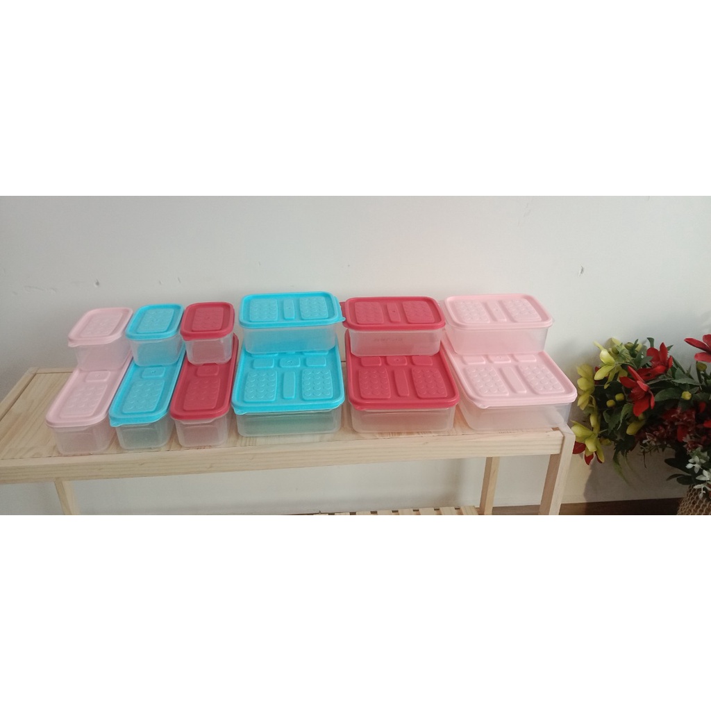 Bộ hộp cơm dựng đồ dự trữ thức ăn - Để ngăn đông ngăn mát - thịt cá dung tích từ 300 mll đến 1500 ml - Living on