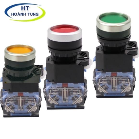 Công tắc nhấn đề LA155-11T nhấn giữ phi 22mm lắp đặt tủ điện điều khiển chất lượng