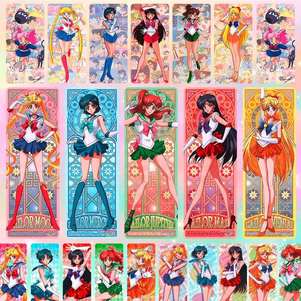 Bộ bookmark kẹp sách SAILOR MOON- THUỶ THỦ MẶT TRĂNG xinh đẹp - bookmark anime manga