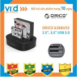 Đế cắm ổ cứng 2 cổng Orico 6228US3 USB 3.0 - Dock ổ cứng 2,5" 3,5"