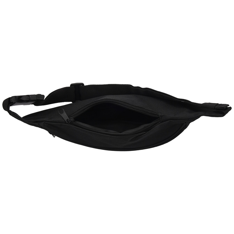 Túi Đeo Hông Unisex Có Khóa Kéo Tiện Dụng Đen
