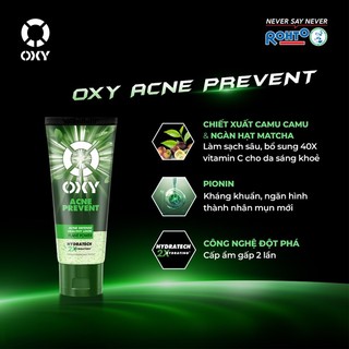 Gel rửa mặt - Oxy Acne Wash Prevent 100g