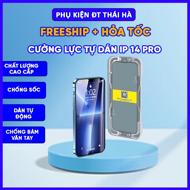 Kính cường lực 14, 14 Pro, 14 Pro max tự dán full màn hình HD bảo vệ màn hình điện thoại - Phụ Kiện Điện Thoại Thái Hà