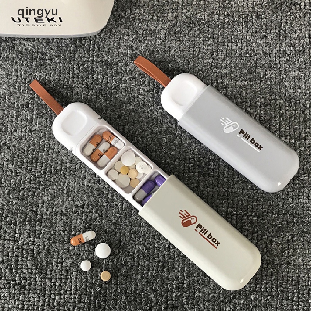 Hộp Đựng Thuốc 3 Ngăn Mini Dễ Dàng Mang Theo Khi Đi Ra Ngoài