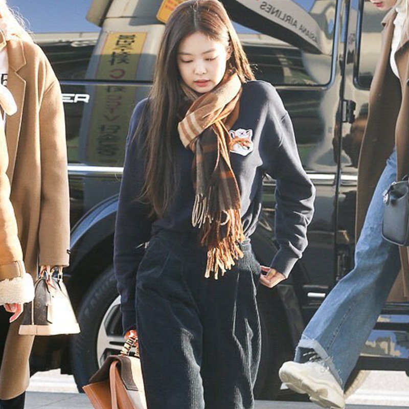 ÁO SWEATER CÁO KOREA JENNIE BLACKPINK