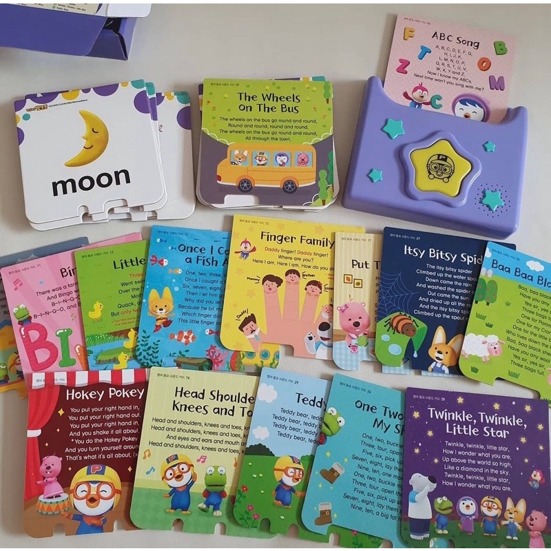 Máy thẻ học tiếng Anh Pororo English Sound Card Hàn Quốc cho bé