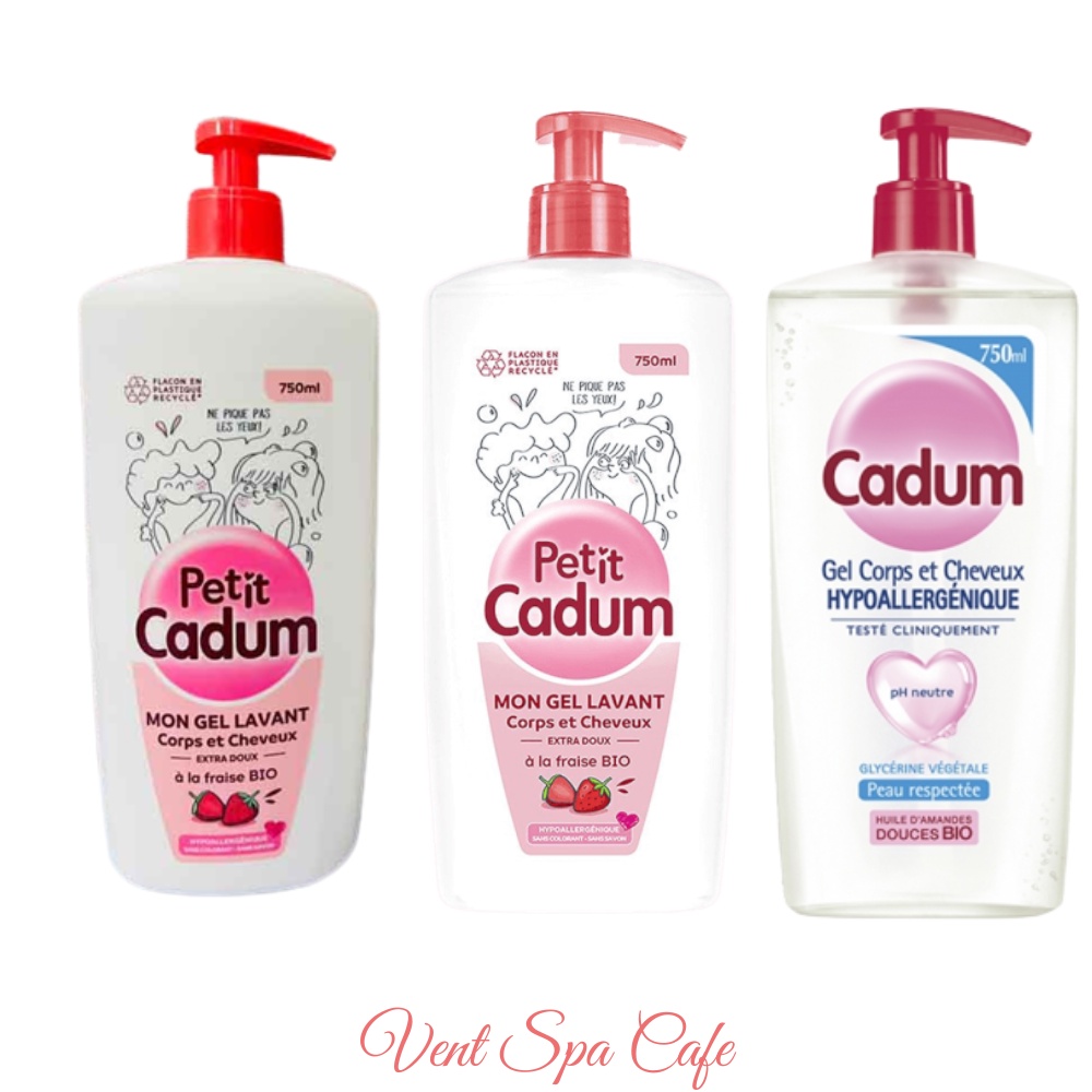 Dầu tắm gội cho bé CADUM Gel Nettoyant Corps Et Cheveux 750ml