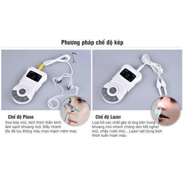 Máy Trị Viêm Mũi Dị Ứng , Viêm Xoang Mũi,Massage Mũi Mang Lại Cảm Giác Thoải Mái Dễ Thở