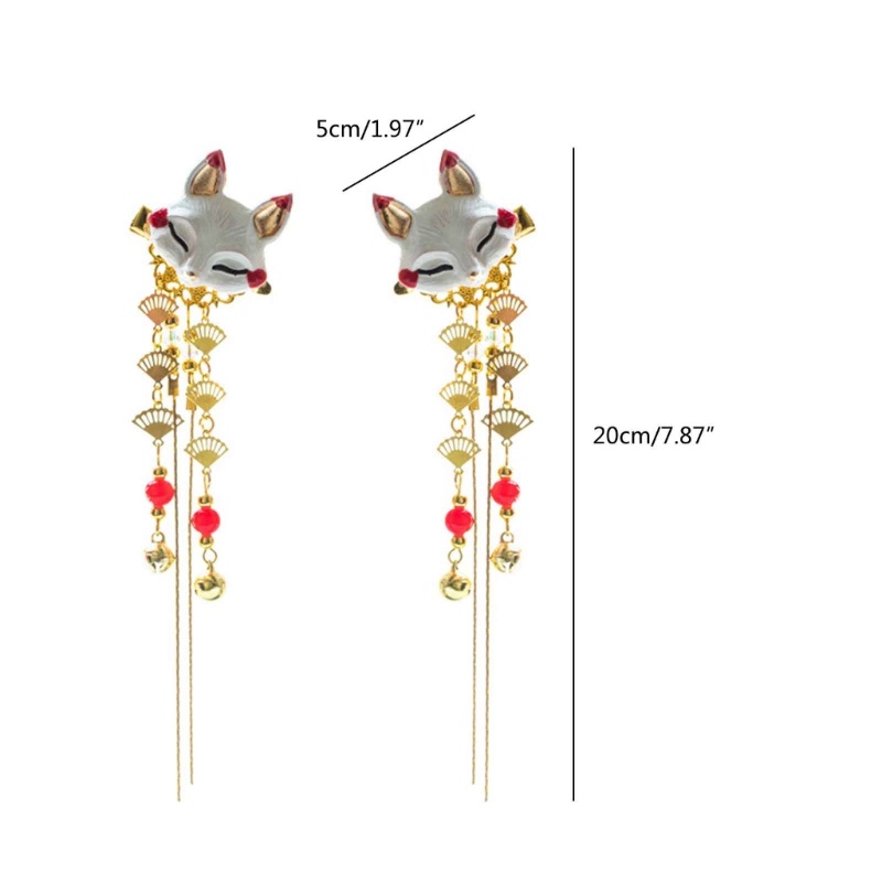 Trâm Cài Tóc Dáng Dài Tua Rua Phong Cách Hanfu Truyền Thống Dành Cho Bạn Nữ