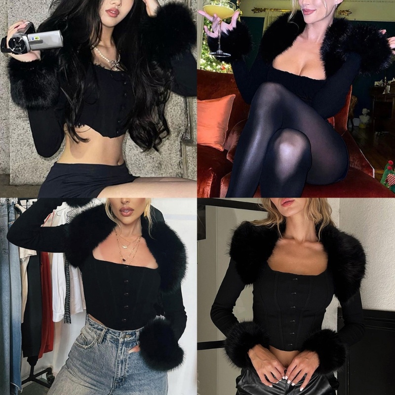 Áo Croptop Sát Nách Cổ Vuông Dáng Ôm Cài Nút Trước Thời Trang Cho Bạn Gái