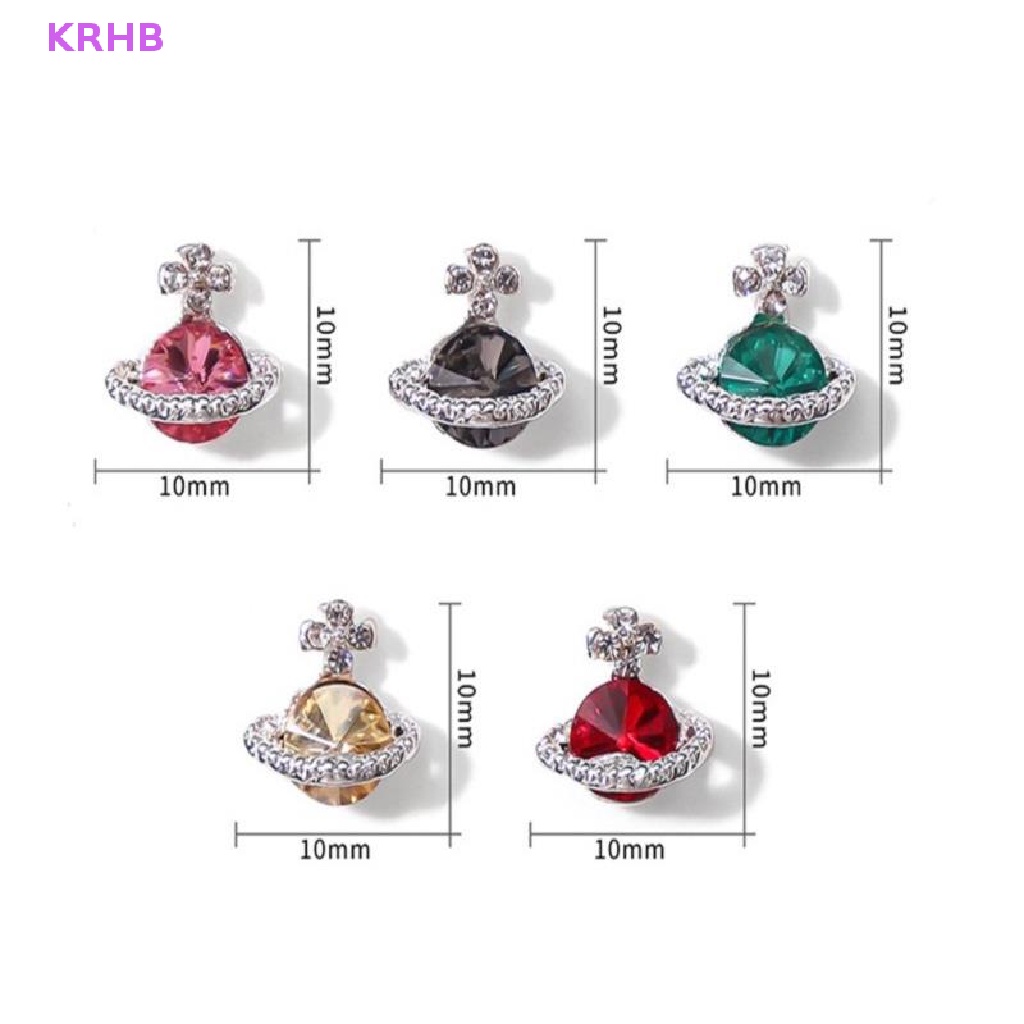 Set 5 Mặt Dây Chuyền Hợp Kim Tráng Men Hình Hành Tinh 3D Mới