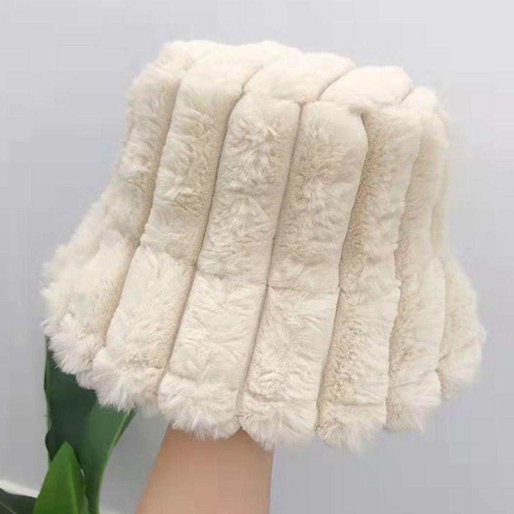 SUMU Mũ Bucket Chất Liệu Mềm Mại Giữ Ấm Thời Trang Trẻ Trung