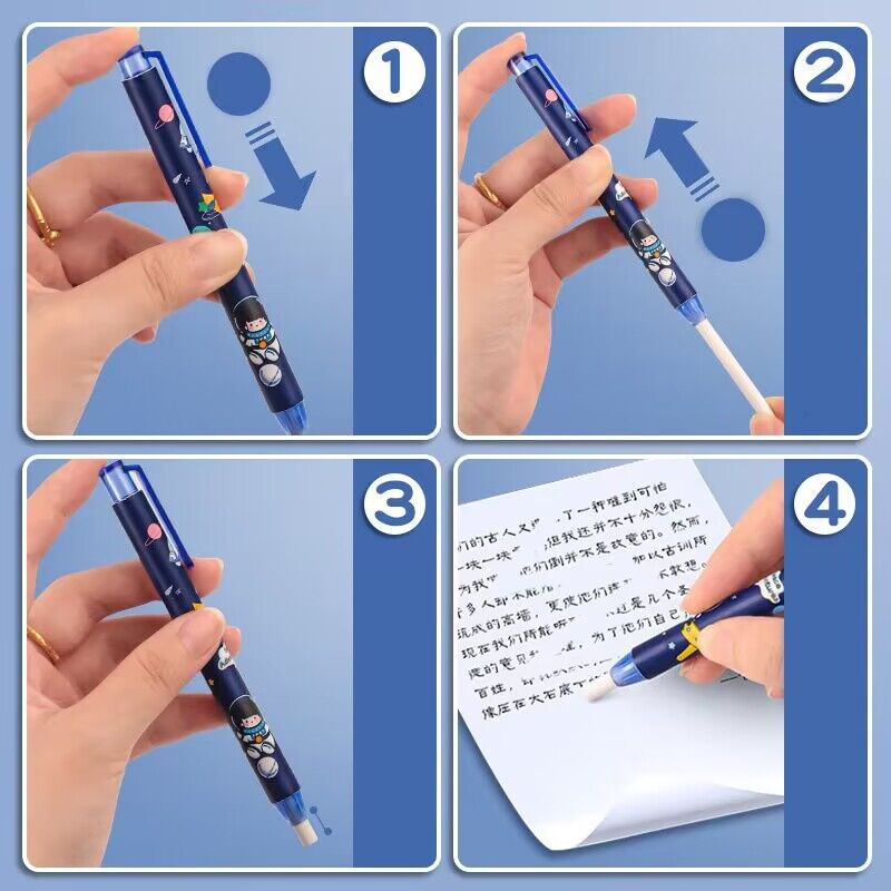 Cục Tẩy Dạng Nhấn Hình Hoạt Hình Dễ Thương Chống Bụi Bẩn Thay Thế Cho Học Sinh