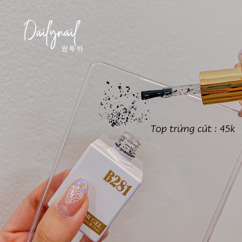 Sơn gel top trứng cút b281