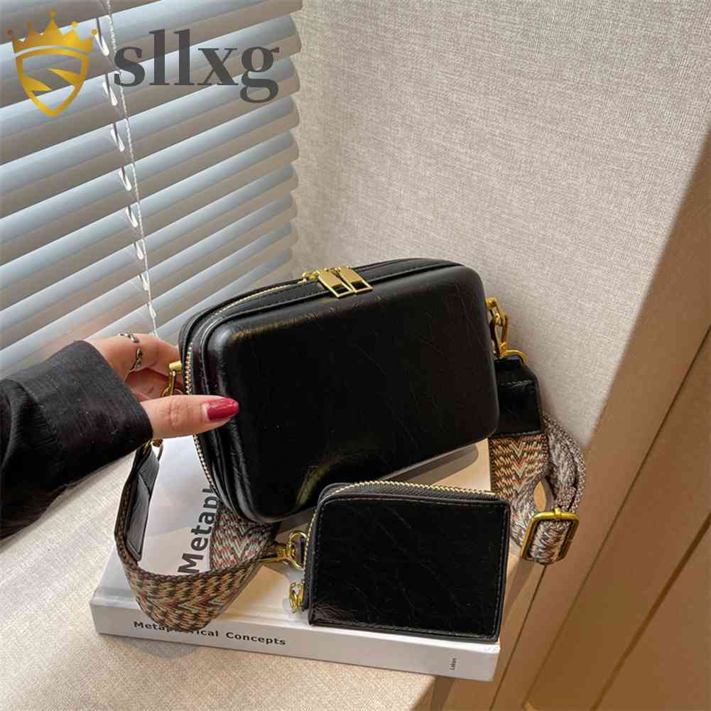 Túi Da Đeo Chéo 2 Trong 1 Thời Trang Cho Nữ