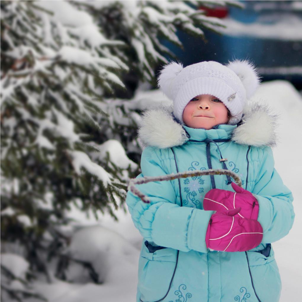 Vỏ Bọc Găng Tay Trượt Tuyết Màu Trơn Giữ Ấm Mùa Đông Dành Cho Trẻ Em