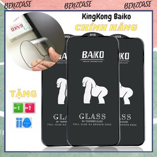 Cường lực Baiko cao cấp có chống bụi màng loa cho iPhone 11 11 Promax 12 12 Promax 13 13 Promax 14 Pro 14 Promax