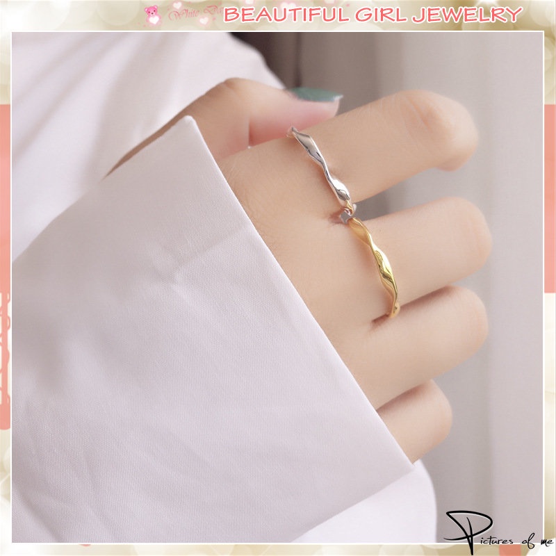 Nhẫn Đeo Tay Kim Loại Thiết Kế Đơn Giản Thời Trang